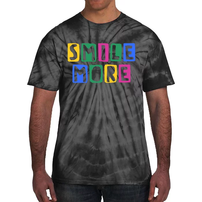 Smile More Colorful Inspiring Tie-Dye T-Shirt