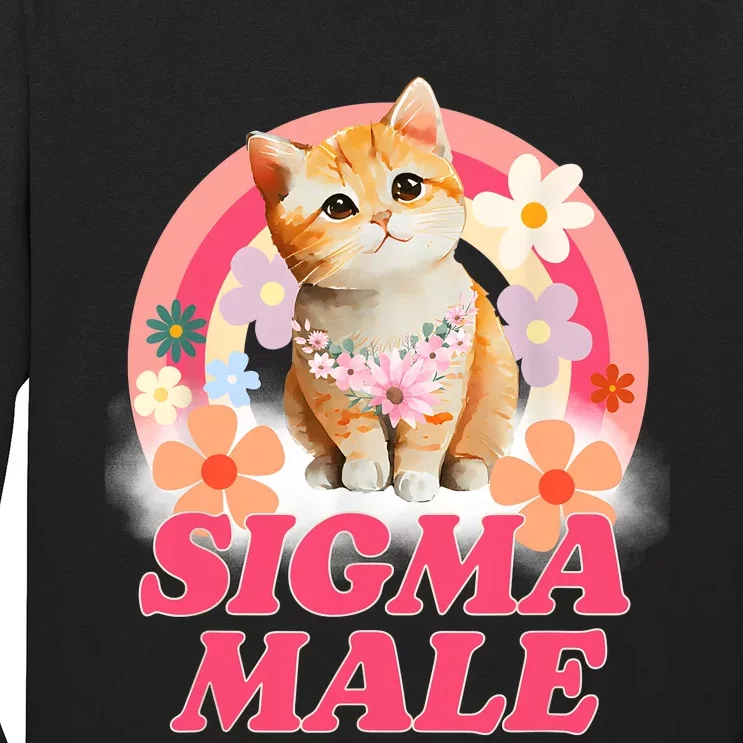 Sigma Male Cat Kitten Funny Long Sleeve Shirt