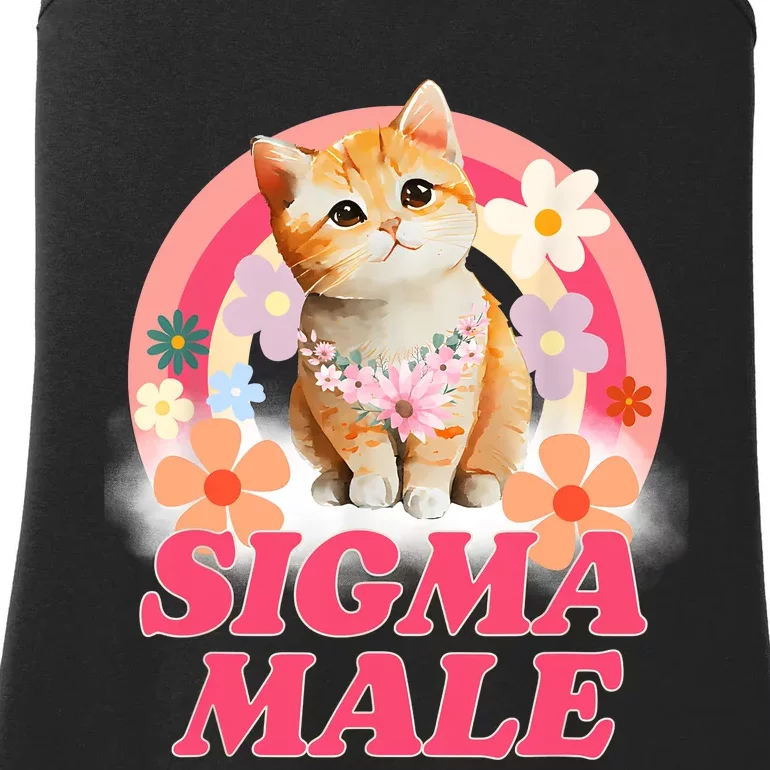 Sigma Male Cat Kitten Funny Ladies Essential Tank