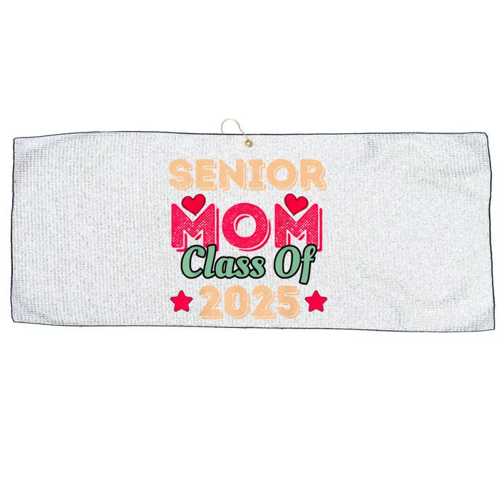 Senior Mom Class Of 2025 Large Microfiber Waffle Golf Towel