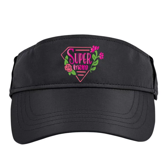 Super Mom Cute Gift Adult Drive Performance Visor