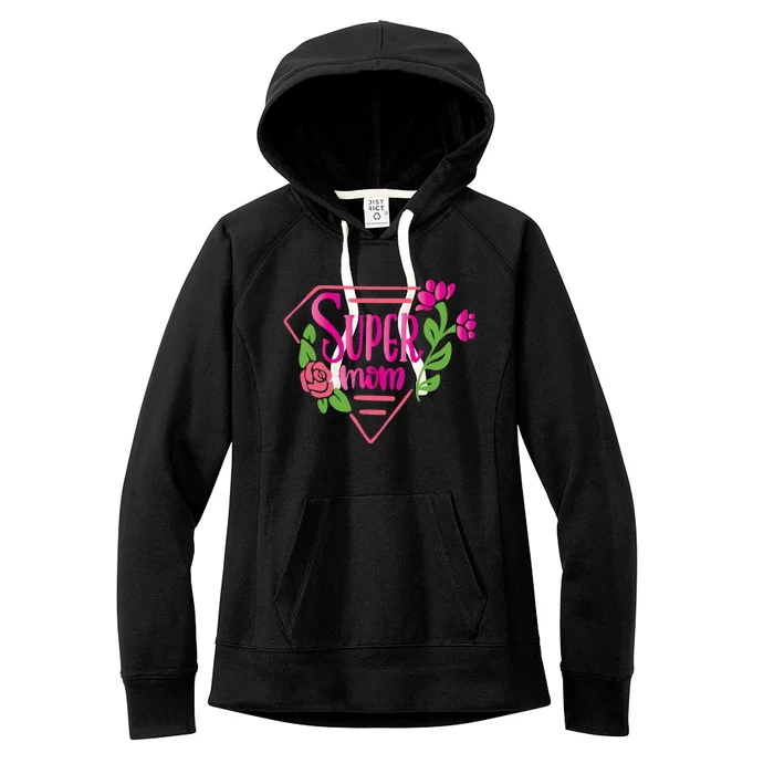 Super Mom Cute Gift Women's Fleece Hoodie