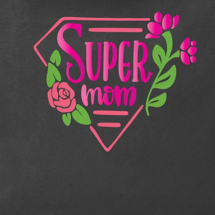 Super Mom Cute Gift Zip Tote Bag