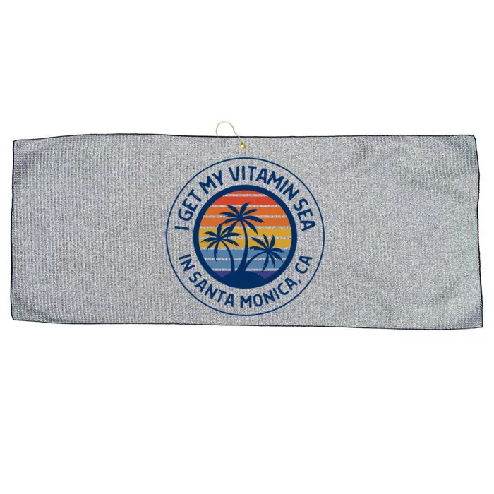 Santa Monica Ca Fun Santa Monica Vacation Santa Monica Pier Great Gift Large Microfiber Waffle Golf Towel