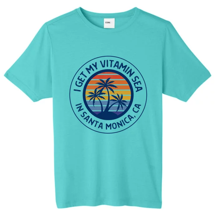 Santa Monica Ca Fun Santa Monica Vacation Santa Monica Pier Great Gift ChromaSoft Performance T-Shirt