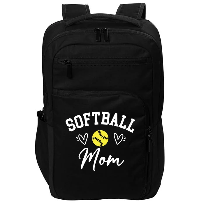 Softball Mom Cute Game Day Outfit Gift Impact Tech Backpack