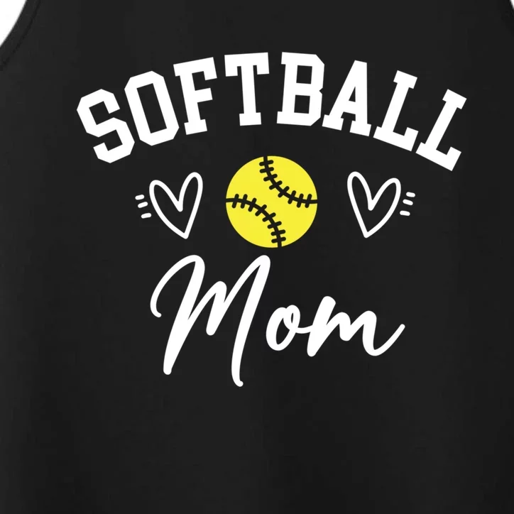 Softball Mom Cute Game Day Outfit Gift Performance Tank