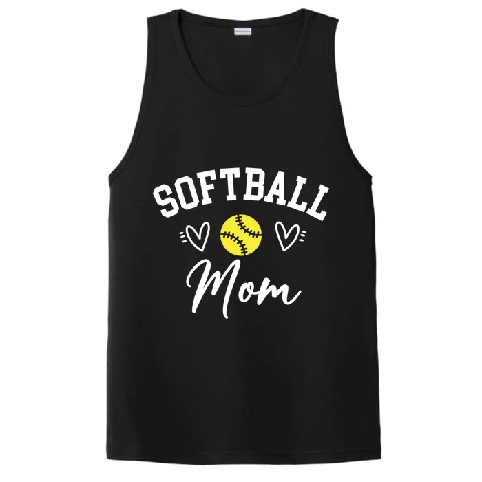 Softball Mom Cute Game Day Outfit Gift Performance Tank