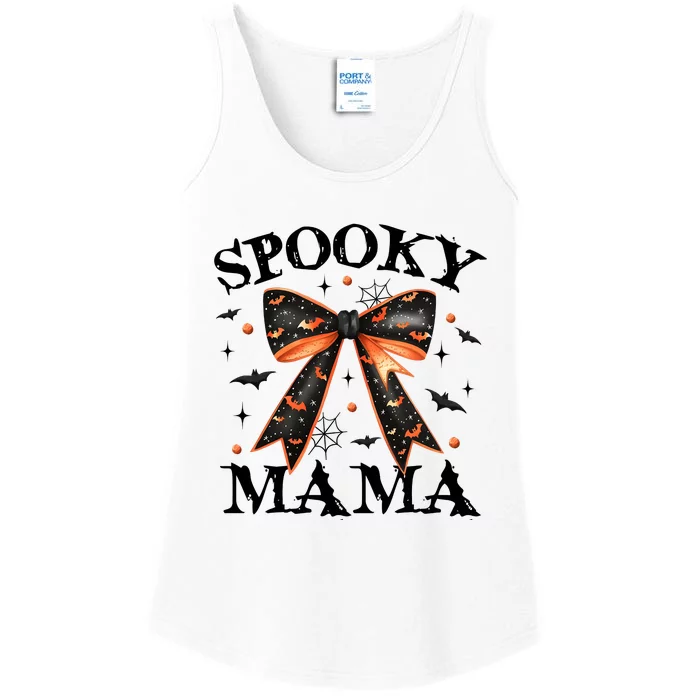 Spooky Mama Coquette Halloween Ladies Essential Tank