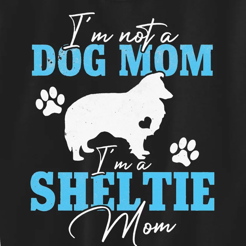 Sheltie Mom Dog Lovers Gifts For Dog Paw Mother's Day Kids Sweatshirt