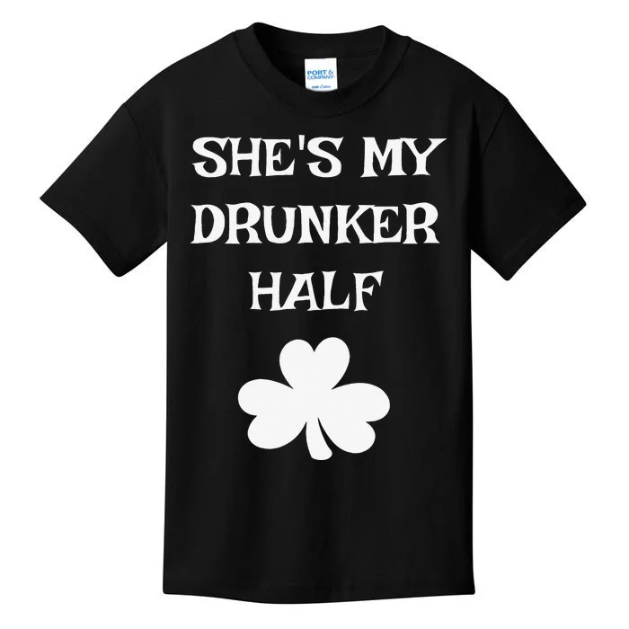 She's My Drunker Half Funny St. Saint Patrick's Day Kids T-Shirt