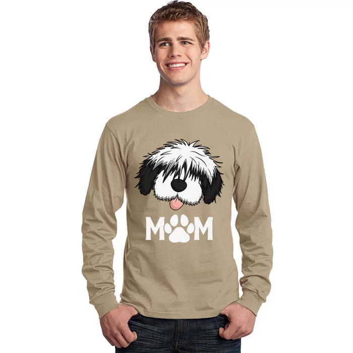 Sheepadoodle Mom Dog Mother Gift Idea For Mother's Day Long Sleeve Shirt