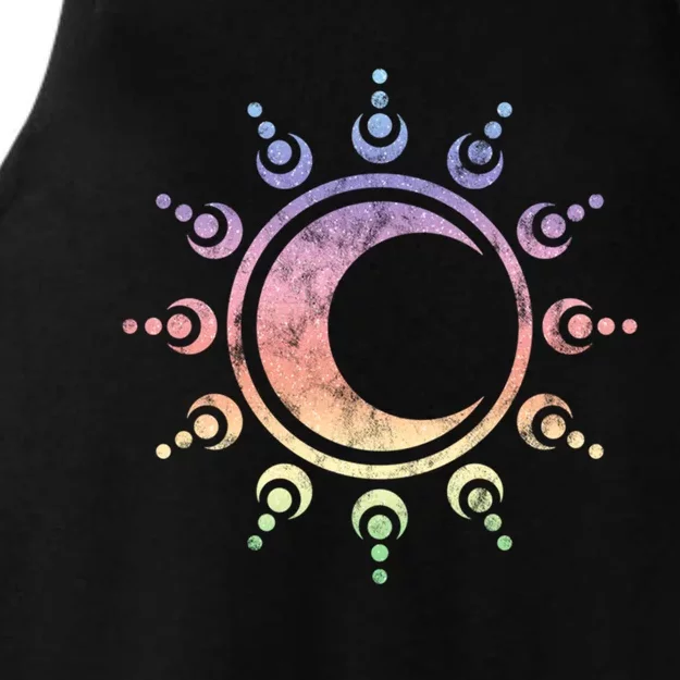 Sun Moon Dala Yoga Spirituality Meditation Magic Wicca Gift Ladies Tri-Blend Wicking Tank