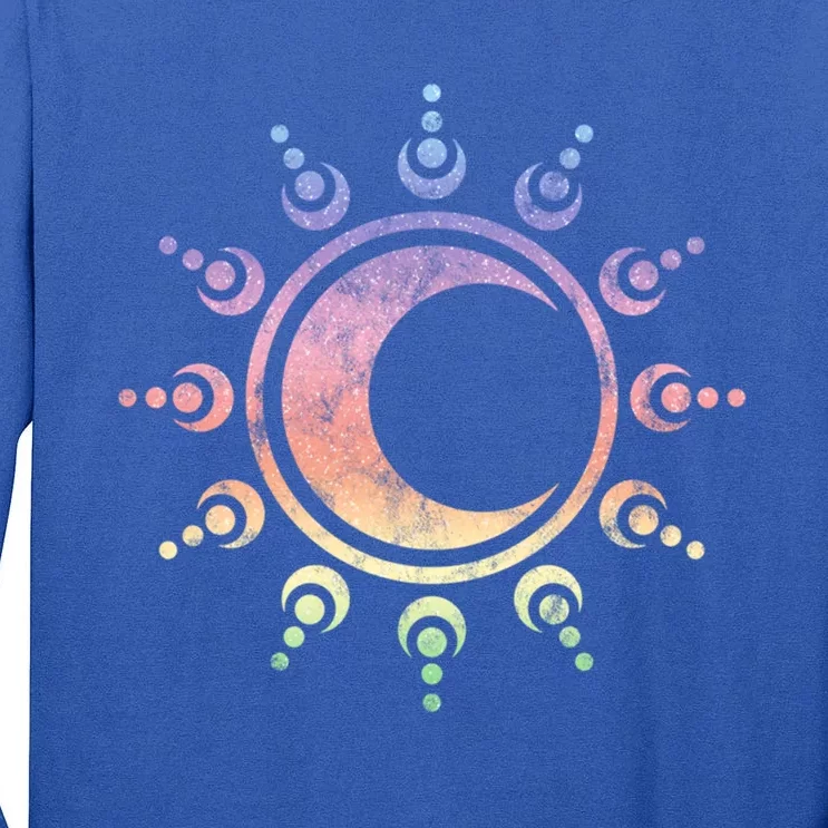 Sun Moon Dala Yoga Spirituality Meditation Magic Wicca Gift Tall Long Sleeve T-Shirt