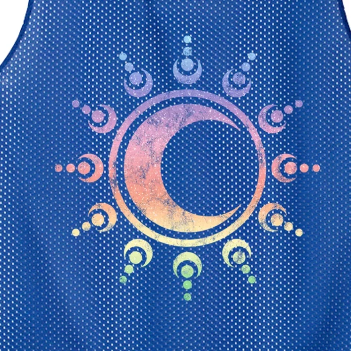 Sun Moon Dala Yoga Spirituality Meditation Magic Wicca Gift Mesh Reversible Basketball Jersey Tank