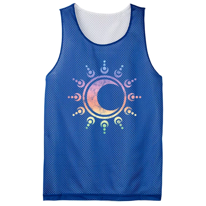 Sun Moon Dala Yoga Spirituality Meditation Magic Wicca Gift Mesh Reversible Basketball Jersey Tank