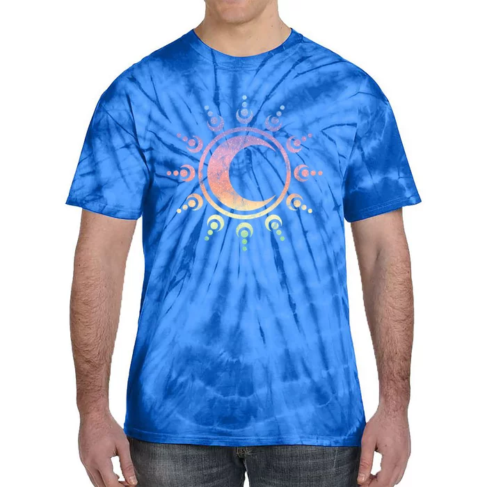 Sun Moon Dala Yoga Spirituality Meditation Magic Wicca Gift Tie-Dye T-Shirt