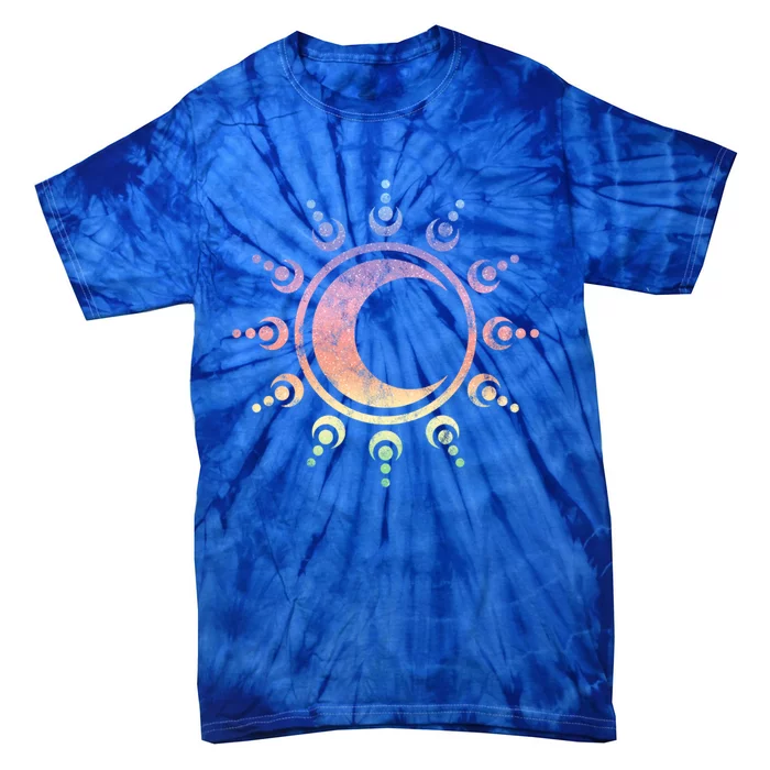 Sun Moon Dala Yoga Spirituality Meditation Magic Wicca Gift Tie-Dye T-Shirt