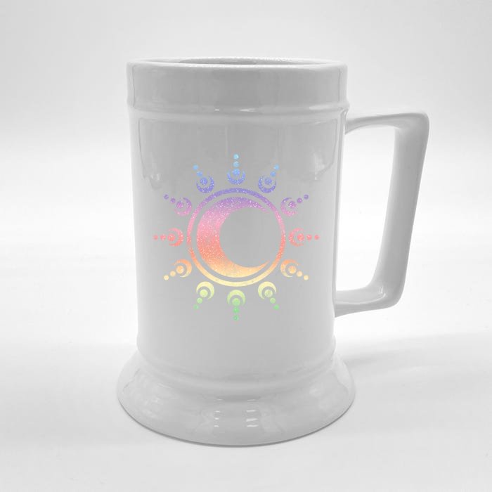 Sun Moon Dala Yoga Spirituality Meditation Magic Wicca Gift Front & Back Beer Stein