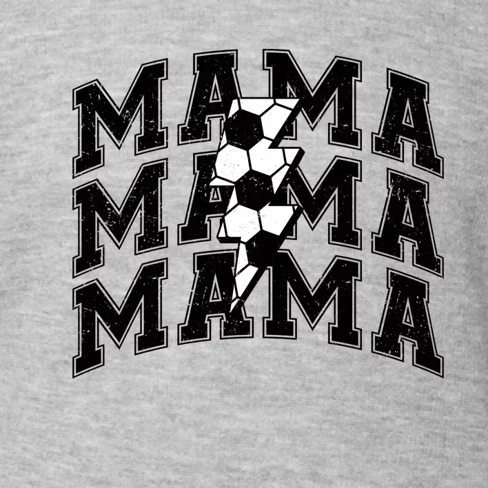 soccer Mama Distressed Lightning Bolt Mom Toddler Sweatshirt