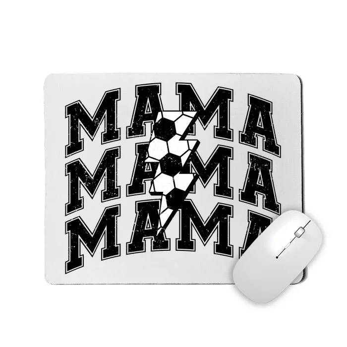 soccer Mama Distressed Lightning Bolt Mom Mousepad