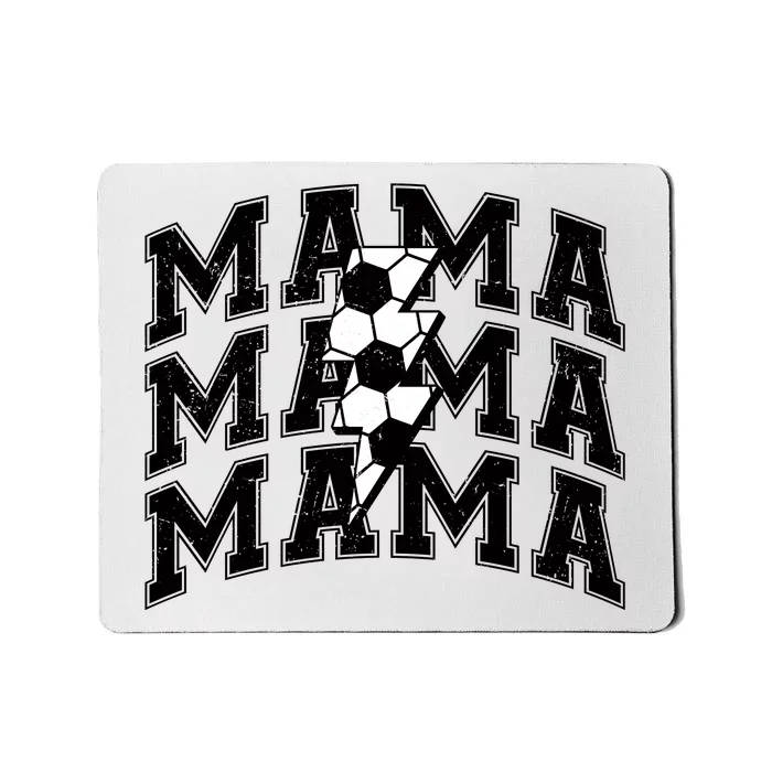 soccer Mama Distressed Lightning Bolt Mom Mousepad