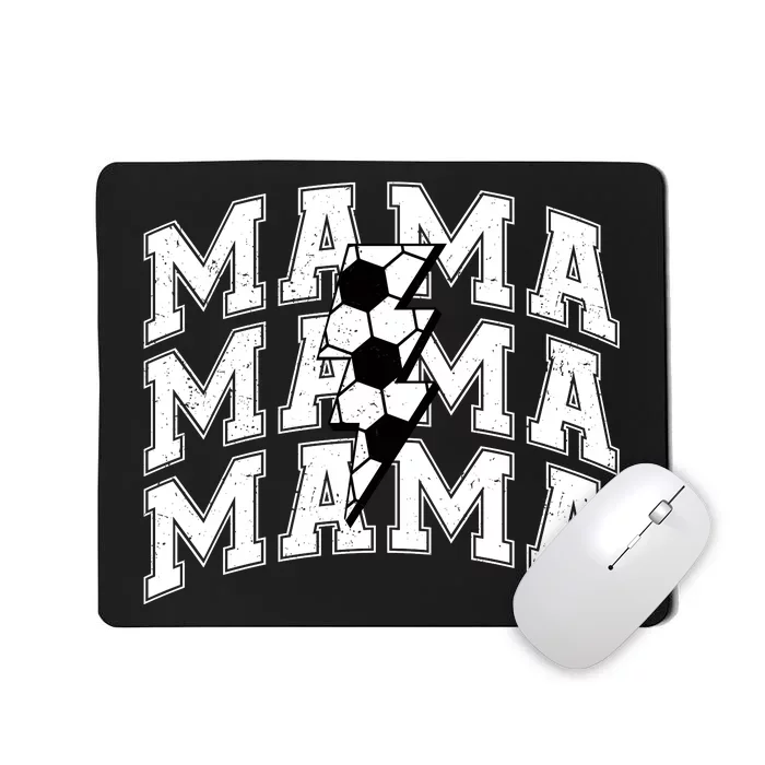 soccer Mama Distressed Lightning Bolt Mom Mousepad