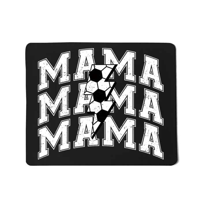 soccer Mama Distressed Lightning Bolt Mom Mousepad