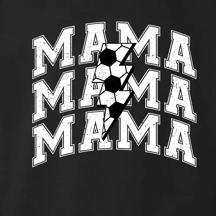 Soccer Mama Distressed Lightning Bolt Mom Toddler Hoodie