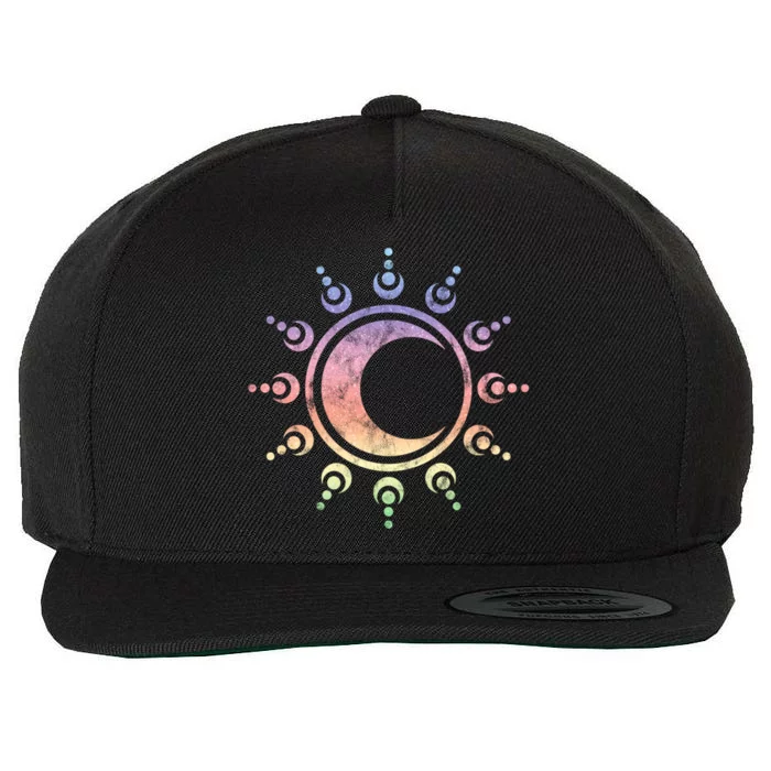 Sun Moon Dala Yoga Spirituality Meditation Magic Wicca Gift Wool Snapback Cap