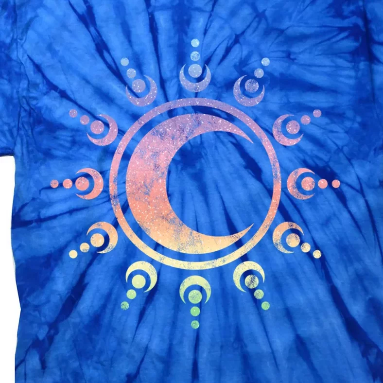 Sun Moon Dala Yoga Spirituality Meditation Magic Wicca Gift Tie-Dye T-Shirt