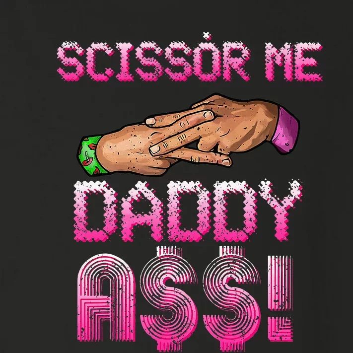 Scissor Me Daddy A$$ Hand Funny Trendy Wrestling Meme Joke Toddler Long Sleeve Shirt