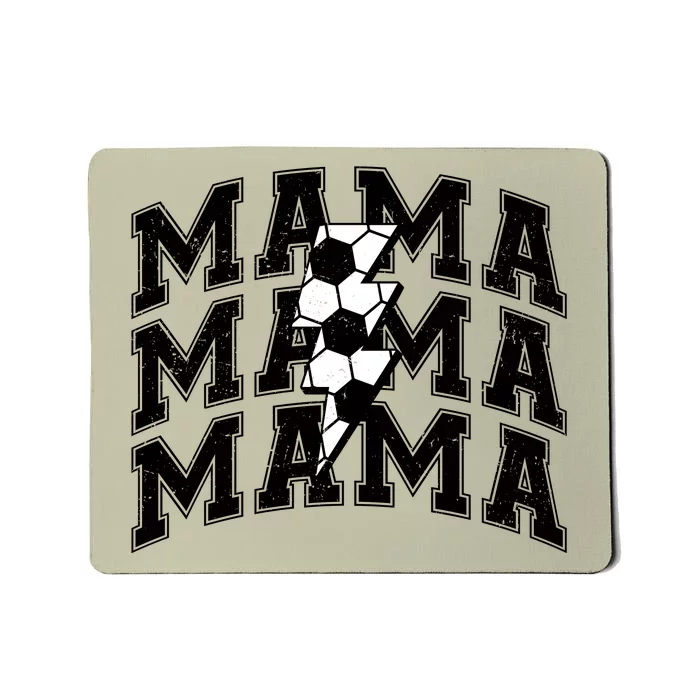 Soccer Mama Distressed Lightning Bolt Mom Mousepad