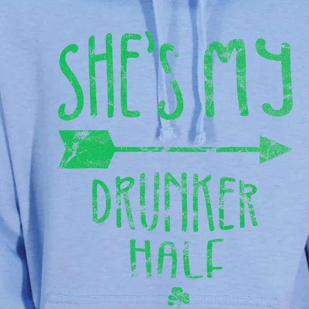 She's My Drunker Half Saint Patrick's Day Couples Unisex Surf Hoodie