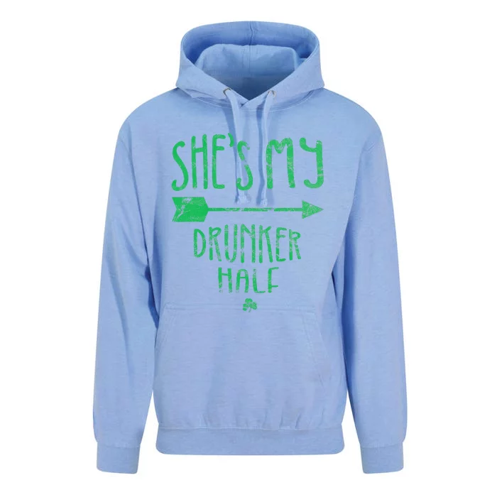 She's My Drunker Half Saint Patrick's Day Couples Unisex Surf Hoodie