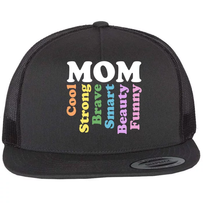 Special Mom Definition Mothers Day Gift Flat Bill Trucker Hat