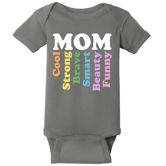 Special Mom Definition Mothers Day Gift Baby Bodysuit