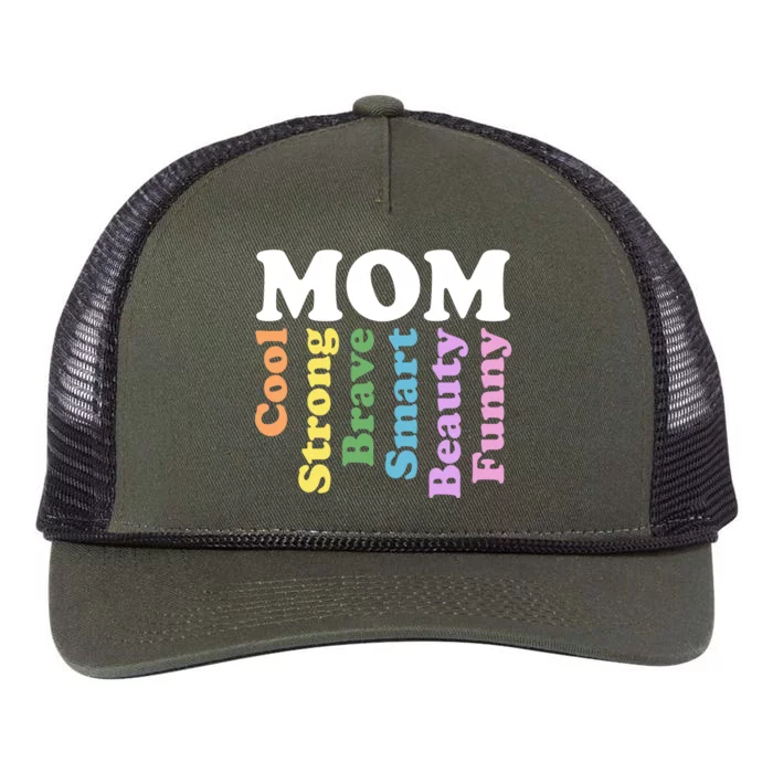 Special Mom Definition Mothers Day Gift Retro Rope Trucker Hat Cap