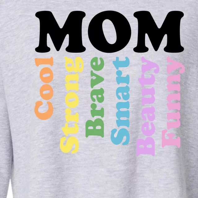 Special Mom Definition Mothers Day Gift Cropped Pullover Crew