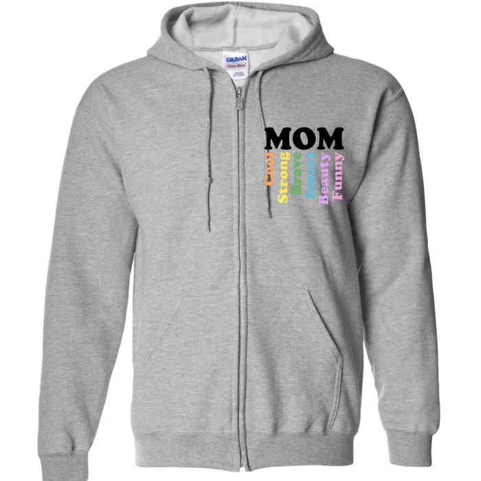 Special Mom Definition Mothers Day Gift Full Zip Hoodie