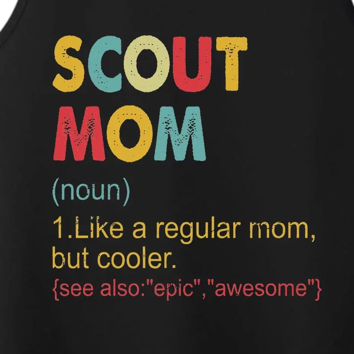 Scout Mom Definition Scout Mom Performance Tank