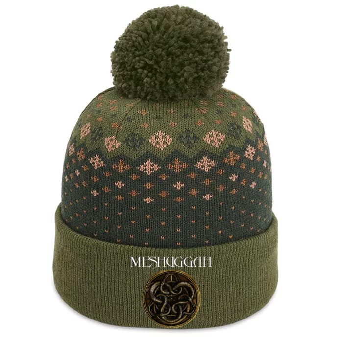 Snake Meshuggah  Design The Baniff Cuffed Pom Beanie