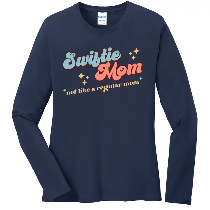 Sweat Mom Defined Not Like A Regular Mom Ladies Long Sleeve Shirt