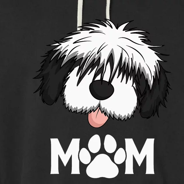 Sheepadoodle Mom Dog Mother Gift Idea for Mother's Day Garment-Dyed Fleece Hoodie