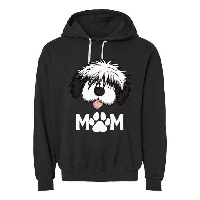 Sheepadoodle Mom Dog Mother Gift Idea for Mother's Day Garment-Dyed Fleece Hoodie