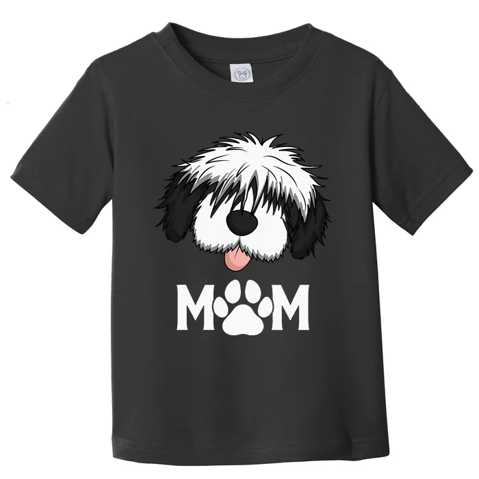 Sheepadoodle Mom Dog Mother Gift Idea for Mother's Day Toddler T-Shirt