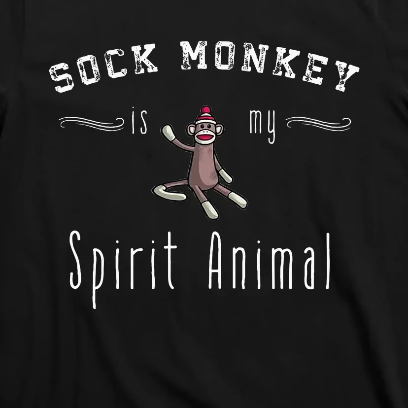 Sock Monkey Design My Spirit Animal Funny Sock Monkey Gifts T-Shirt