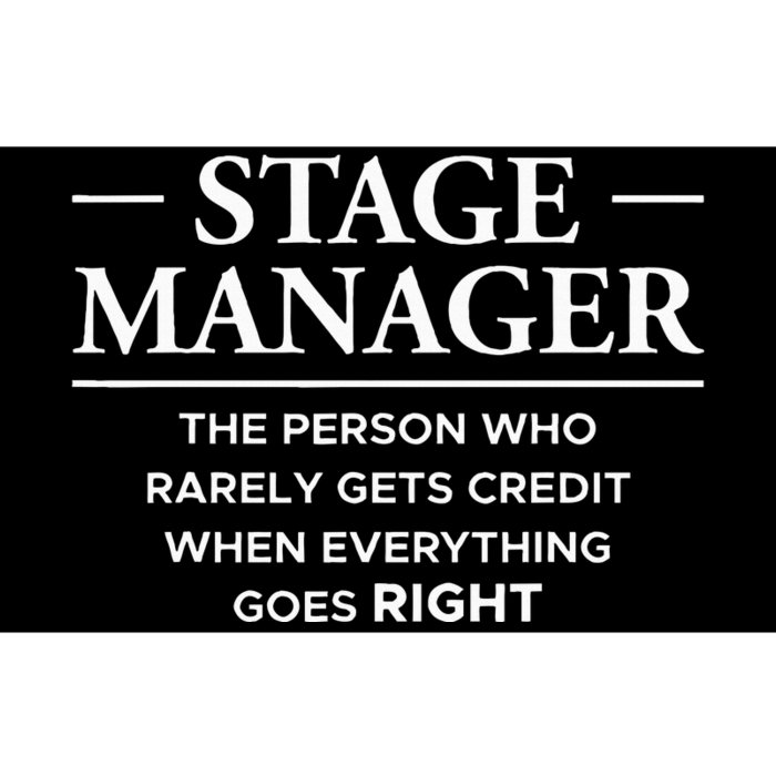 Stage Manager Definition Backstage Stage Crew Bumper Sticker