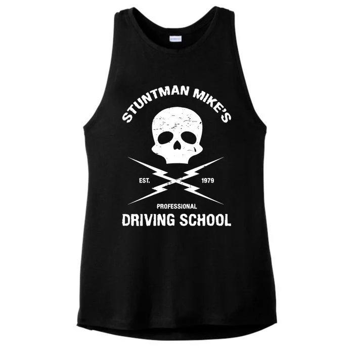 Stuntman Mike's Driving School Ladies Tri-Blend Wicking Tank