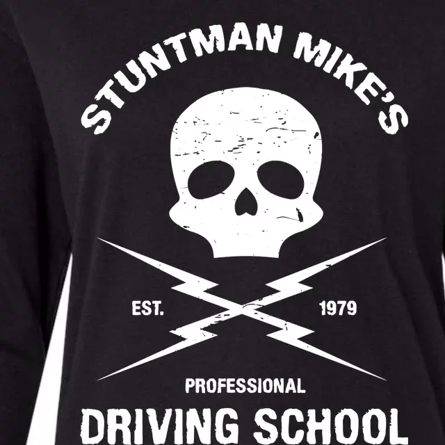 Stuntman Mike's Driving School Womens Cotton Relaxed Long Sleeve T-Shirt